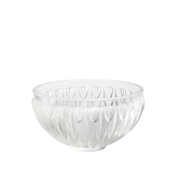 Lalique Plumes Bowl Clear crystal
